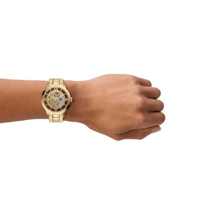 フォッシル FOSSIL 腕時計 自動巻き メンズ TOWNSMAN オートマティック ゴールドトーン ステンレススチール ME3280_6