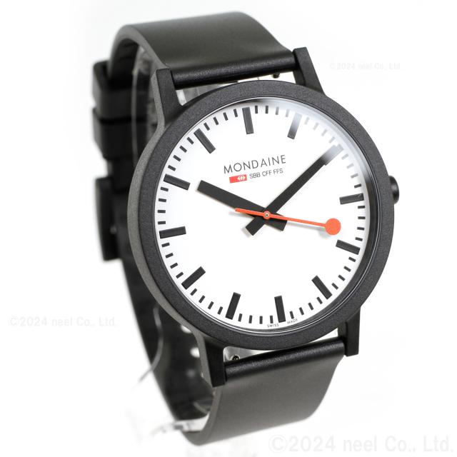 モンディーン MONDAINE 腕時計 メンズ レディース エッセンス 41mm ホワイトダイヤル essence MS1.41110.RB_10