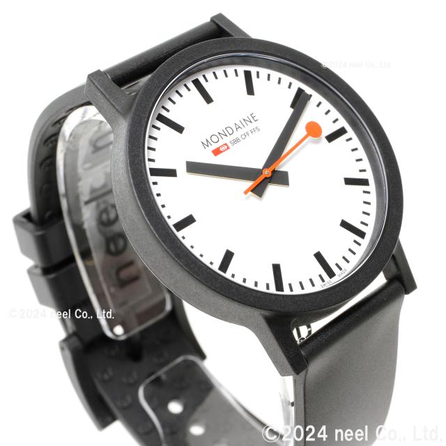 モンディーン MONDAINE 腕時計 メンズ レディース エッセンス 41mm ホワイトダイヤル essence MS1.41110.RB_11