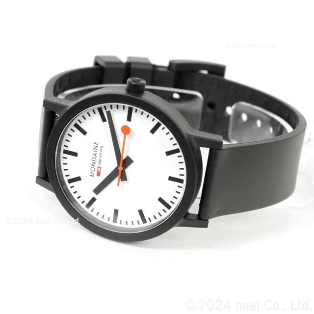 モンディーン MONDAINE 腕時計 メンズ レディース エッセンス 41mm ホワイトダイヤル essence MS1.41110.RB_12