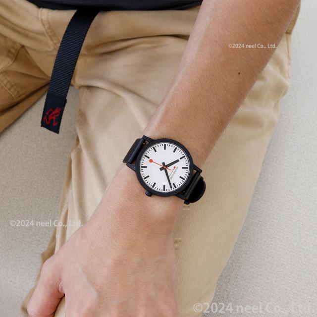 モンディーン MONDAINE 腕時計 メンズ レディース エッセンス 41mm ホワイトダイヤル essence MS1.41110.RB_3