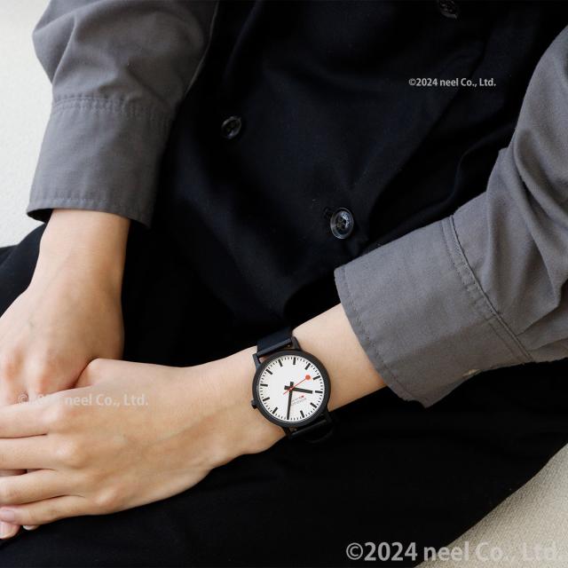モンディーン MONDAINE 腕時計 メンズ レディース エッセンス 41mm ホワイトダイヤル essence MS1.41110.RB_5