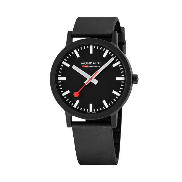 モンディーン MONDAINE 腕時計 メンズ レディース エッセンス 41mm ブラックダイヤル essence MS1.41120.RB_1