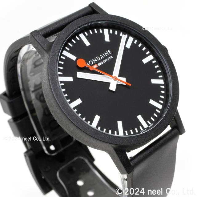 モンディーン MONDAINE 腕時計 メンズ レディース エッセンス 41mm ブラックダイヤル essence MS1.41120.RB_11