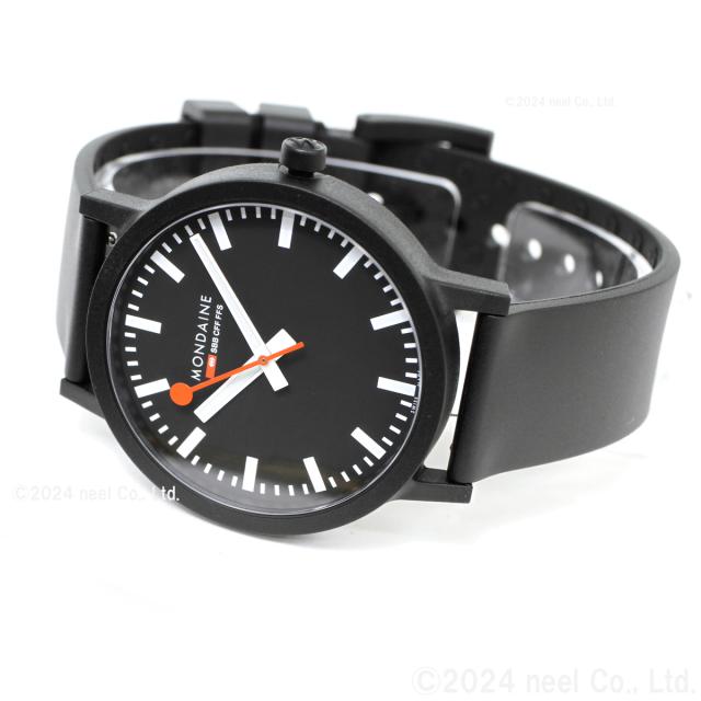 モンディーン MONDAINE 腕時計 メンズ レディース エッセンス 41mm ブラックダイヤル essence MS1.41120.RB_12