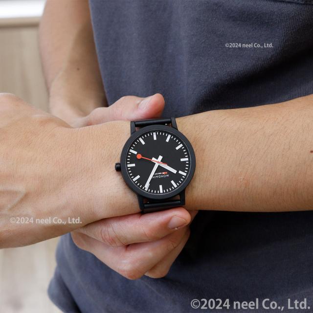 モンディーン MONDAINE 腕時計 メンズ レディース エッセンス 41mm ブラックダイヤル essence MS1.41120.RB_3