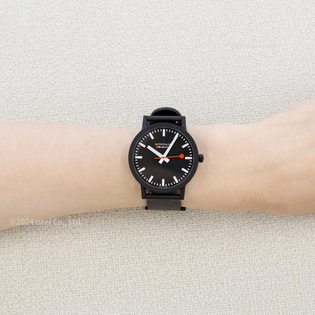 モンディーン MONDAINE 腕時計 メンズ レディース エッセンス 41mm ブラックダイヤル essence MS1.41120.RB_4