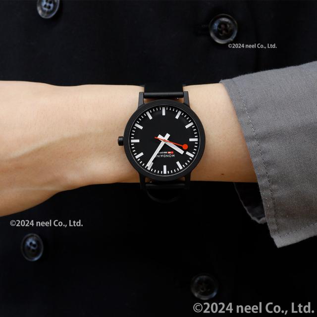 モンディーン MONDAINE 腕時計 メンズ レディース エッセンス 41mm ブラックダイヤル essence MS1.41120.RB_5