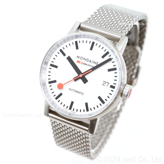 モンディーン MONDAINE 自動巻き 腕時計 レディース エヴォ2 オートマティック 35mm メッシュブレスレット evo2 MSE.35610.SM