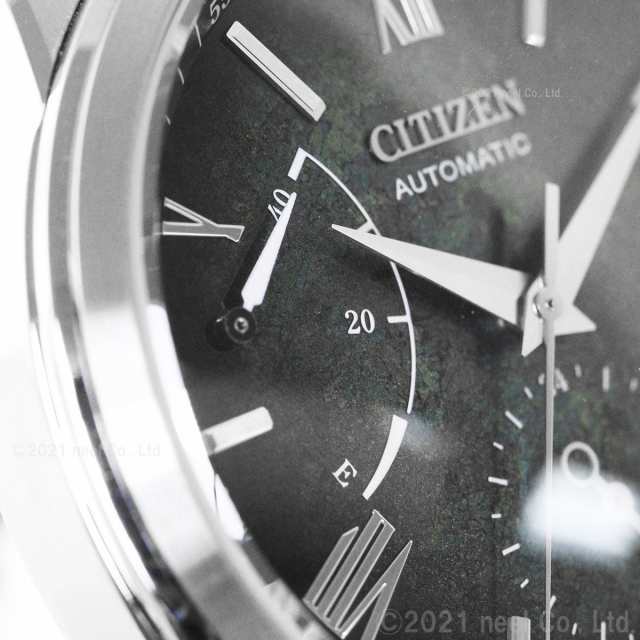 シチズン CITIZEN 腕時計 メンズ NB3020-16W コレクション メカニカル 銀箔漆文字板 CITIZEN COLLECTION 自動巻き（9184/手巻き付） グリーングラデーションxブラック アナログ表示