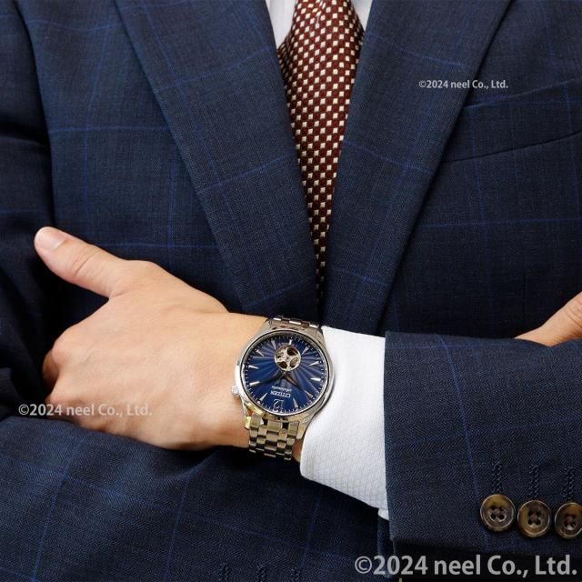 シチズンコレクション CITIZEN COLLECTION メカニカル 自動巻き 機械式 腕時計 メンズ NH9131-73L オープンハート_4