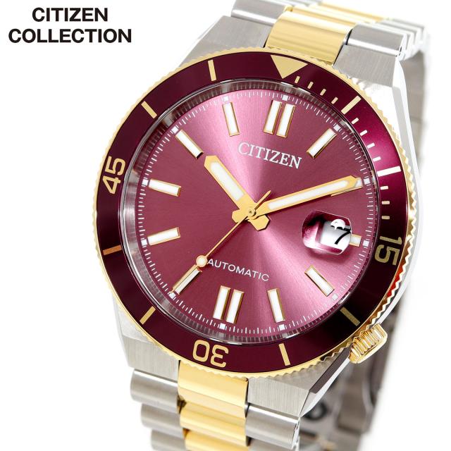 シチズンコレクション CITIZEN COLLECTION メカニカル 自動巻き 機械式 腕時計 メンズ NJ0234-58X TSUYOSA Shore コーラルレッド