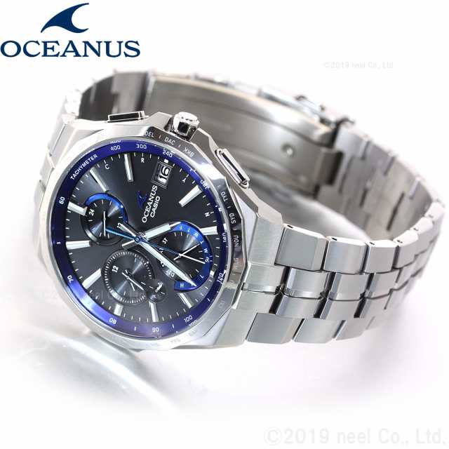 カシオ オシアナス マンタ 電波 ソーラー 腕時計 メンズ タフソーラー CASIO OCEANUS Manta Premium Production  Line OCW-S5000-1AJF