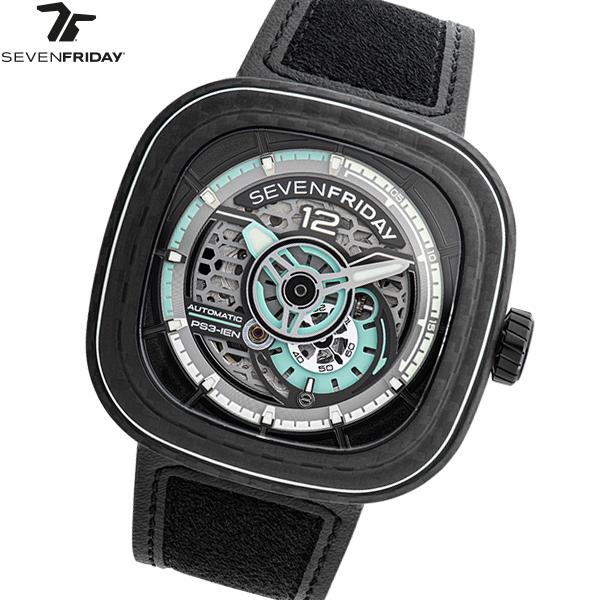セブンフライデー SEVENFRIDAY PS3/01 Jade Carbon PS-Series 腕時計 メンズ 自動巻き 154,000円