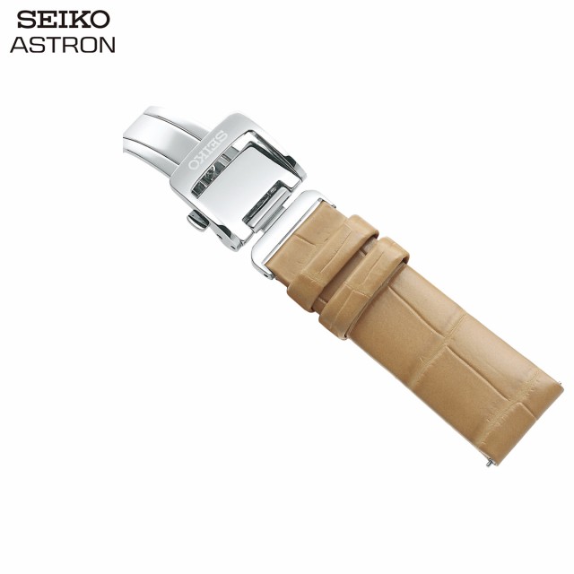 セイコー アストロン SEIKO ASTRON 腕時計 革製 替えバンド ベルト レディース ベージュ クロコダイル 18mm 婦人標準サイズ  R7X15AC 腕時計用ベルト・バンド