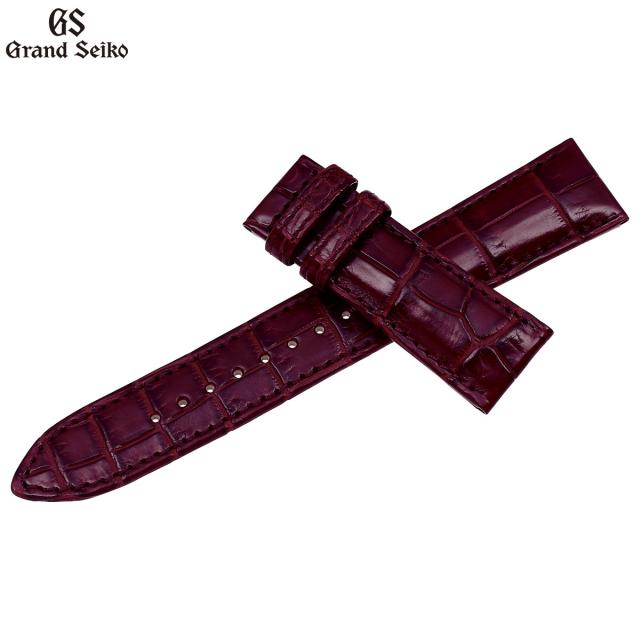 グランドセイコー GRAND SEIKO 替えバンド 時計ベルト メンズ 赤茶 クロコダイル 19mm RG03W19RD