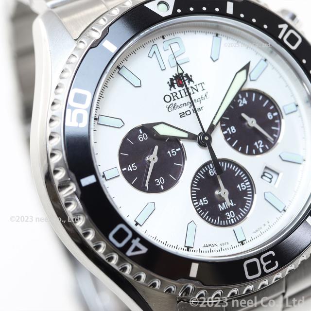 オリエント ORIENT スポーツ ソーラーパワード 腕時計 メンズ RN-TX0203S クロノグラフ マコ Mako_8