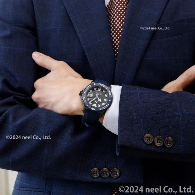 星藍 海外マステ 新品巻売り ケンテックス KENTEX マリンマン シーアングラー 腕時計 メンズ