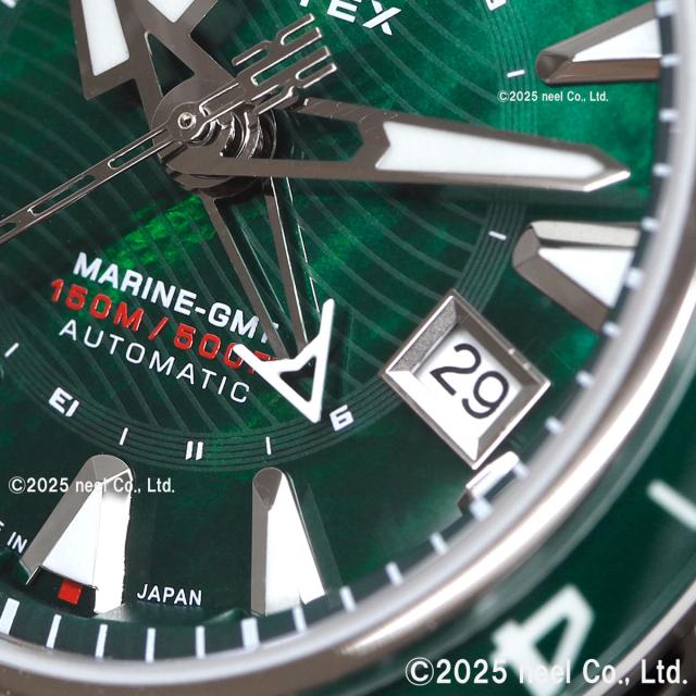 ケンテックス KENTEX マリンGMT グリーンMOP 限定188本 MARINE GMT Green-MOP 腕時計 メンズ 自動巻き 日本製 S820X-11_11