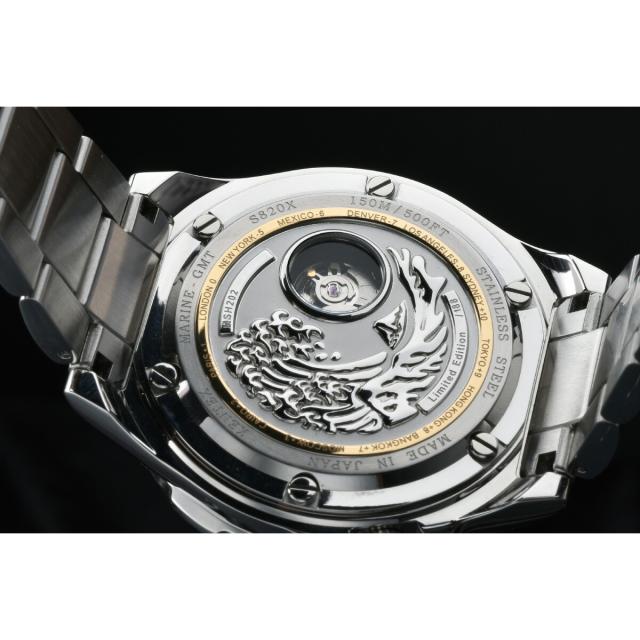 ケンテックス KENTEX マリンGMT グリーンMOP 限定188本 MARINE GMT Green-MOP 腕時計 メンズ 自動巻き 日本製 S820X-11_14