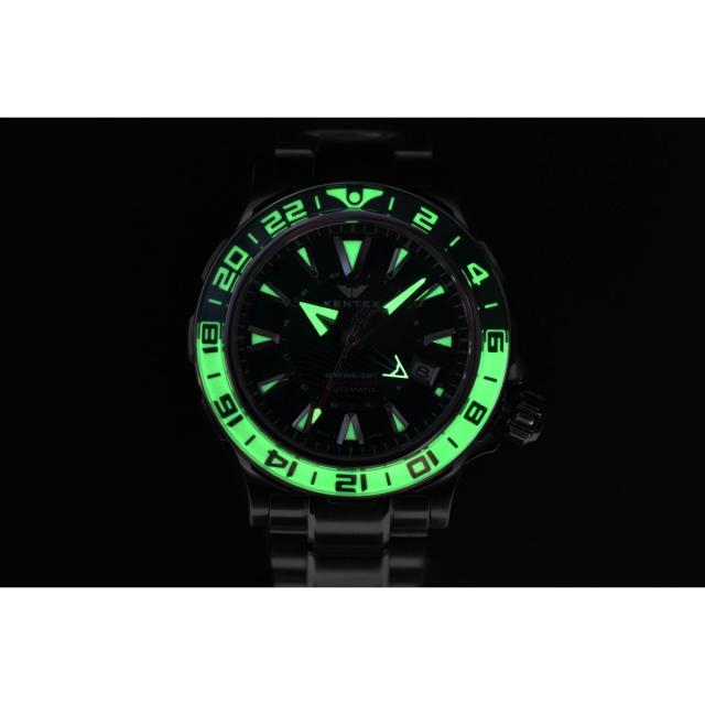 ケンテックス KENTEX マリンGMT グリーンMOP 限定188本 MARINE GMT Green-MOP 腕時計 メンズ 自動巻き 日本製 S820X-11_15