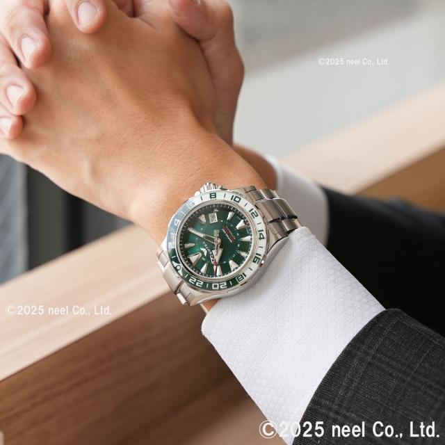 ケンテックス KENTEX マリンGMT グリーンMOP 限定188本 MARINE GMT Green-MOP 腕時計 メンズ 自動巻き 日本製 S820X-11_5