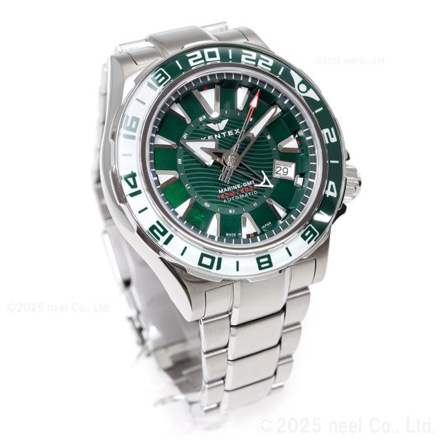 ケンテックス KENTEX マリンGMT グリーンMOP 限定188本 MARINE GMT Green-MOP 腕時計 メンズ 自動巻き 日本製 S820X-11_9