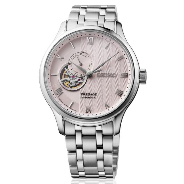 や*す様 【最終値下げ】【超美品】SEIKO プレザージュ オープンハート メン セイコー プレザージュ SEIKO PRESAGE 自動巻き メカニカル 腕時計