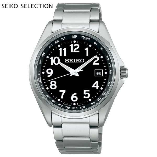 セイコー セレクション SEIKO SELECTION 電波 ソーラー 電波時計 腕時計 メンズ アラビア数字 ワールドタイム チタン  SBTM329の通販はau PAY マーケット - neelセレクトショップ | au PAY マーケット－通販サイト