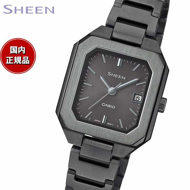 カシオ シーン CASIO SHEEN ソーラー 腕時計 レディース SHS-4528BJ-8AJF ダークグレー