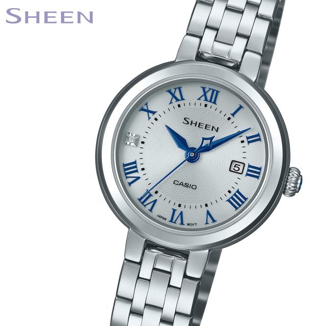 腕時計 レディース CASIO SHEEN カシオ ソーラー 腕時計 レディース シーン 2021年1月 SHS-D400CGL-7AJF 22,0 受験 受験用 プレゼント カシオのレディース腕時計「シーン」に新作、\u201cヘアライン仕上げ\u201dの