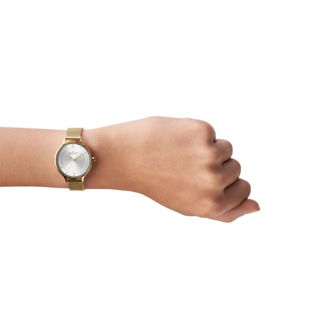 スカーゲン SKAGEN ウオッチ レディース ANITA LILLE ゴールド音の高低 スチールメッシュウォッチ SKW2150