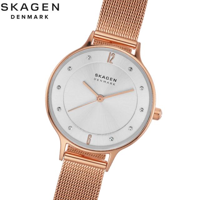 スカーゲン SKAGEN ウオッチ レディース ANITA LILLE ローズゴールドトーン スチールメッシュウォッチ SKW2151
