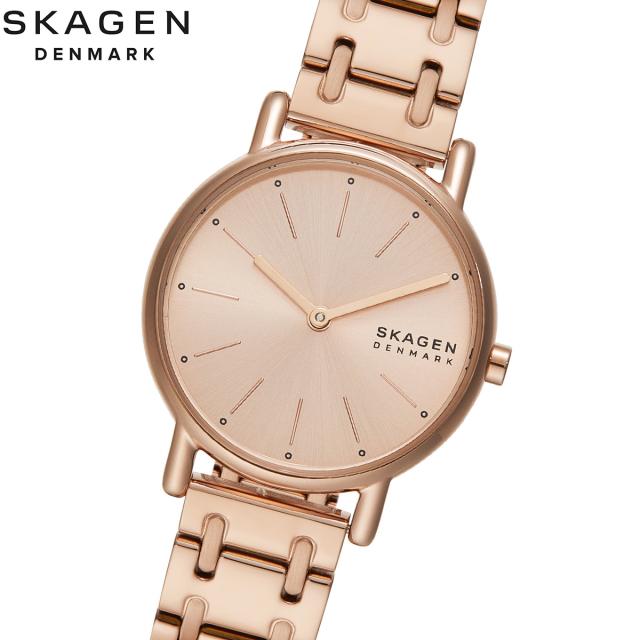 スカーゲン SKAGEN 腕時計 レディース SIGNATUR LILLE 二針 ローズゴールドトーン ステンレススチール ブレスレットウォッチ SKW3125