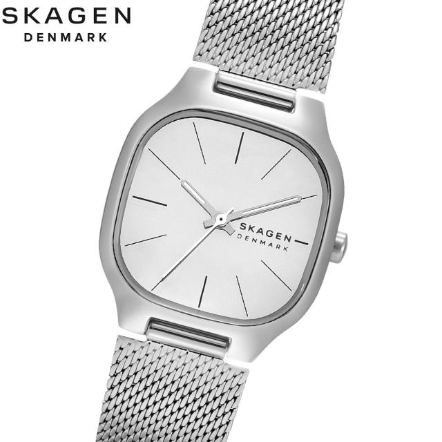 スカーゲン SKAGEN 腕時計 レディース MELLEM LILLE 三針 シルバー ステンレススチールウォッチ SKW3163