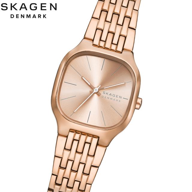 スカーゲン SKAGEN 腕時計 レディース MELLEM LILLE 三針 ローズゴールドトーン ステンレススチールウォッチ SKW3166