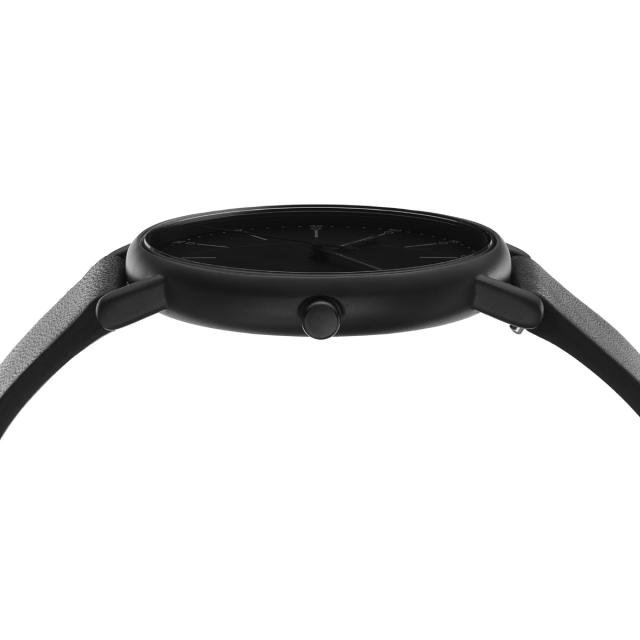 スカーゲン SKAGEN 腕時計 メンズ SIGNATUR 三針 ブラックレザー