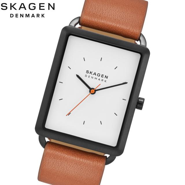 スカーゲン SKAGEN 腕時計 メンズ HAGEN 三針 ブラウン レザー