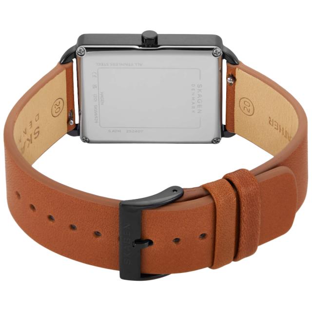 SKAGEN ブラウンレザーウォッチ 新品未使用 SIGNATUR 三針 ブラウンレザーウォッチ SKW6927 - Skagen