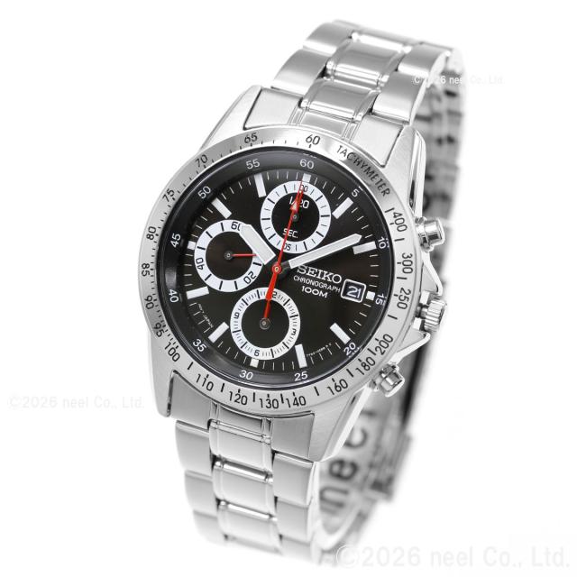 SEIKO　アラーム　ソーラー　メンズ　腕時計 セイコー 逆輸入 SEIKO クロノグラフ 腕時計 SND371P1 100M防水の通販