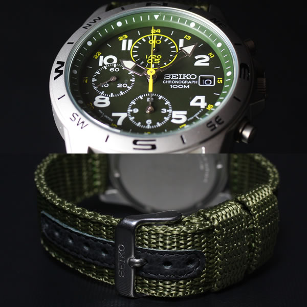 腕時計 SEIKO セイコー 逆輸入 ミリタリークロノグラフ メンズ セイコー SEIKO 逆輸入 腕時計 ミリタリー クロノグラフ