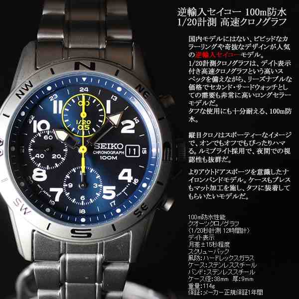セイコー SEIKO逆輸入 腕時計 クロノグラフ ディープブルー SND379P1 メンズ 腕時計の通販はau PAY マーケット -  neelセレクトショップ | au PAY マーケット－通販サイト