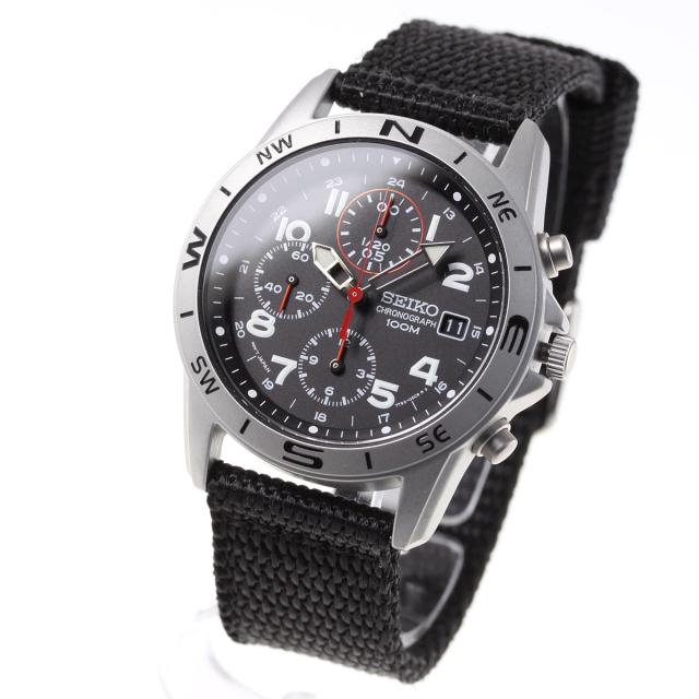 セイコー 逆輸入 SEIKO 腕時計 ミリタリー クロノグラフ