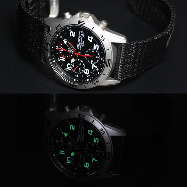 セイコー 逆輸入 SEIKO 腕時計 ミリタリー クロノグラフ