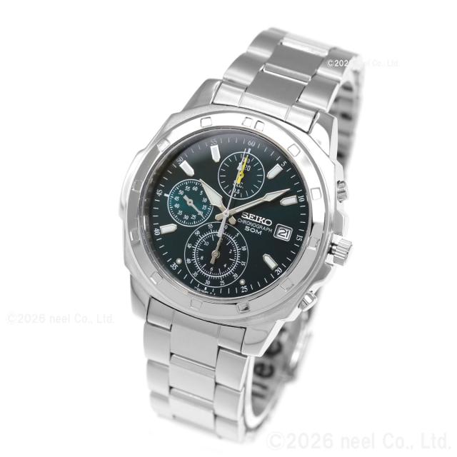 セイコー SEIKO 逆輸入 腕時計 50m防水 1/20クロノグラフ メタル
