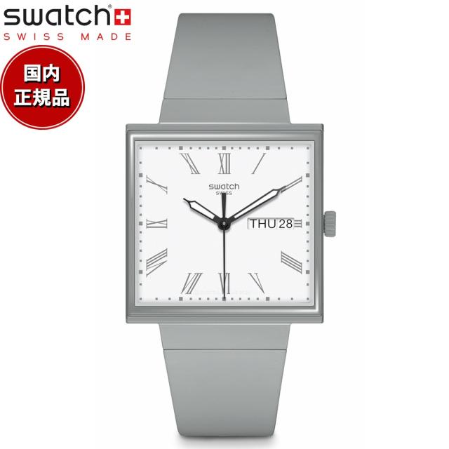 swatch スウォッチ WHAT IF...GRAY? 腕時計 メンズ レディース SO34M700 BIOCERAMIC WHAT IF? グレー ホワイトの通販は