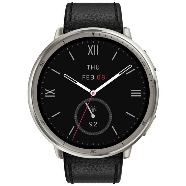 アマズフィット AMAZFIT スマートウォッチ Active 2 ブラックレザー プレミアムバージョン 腕時計 メンズ レディース GPS 健康 ウェアラブル SP170073-C225_14