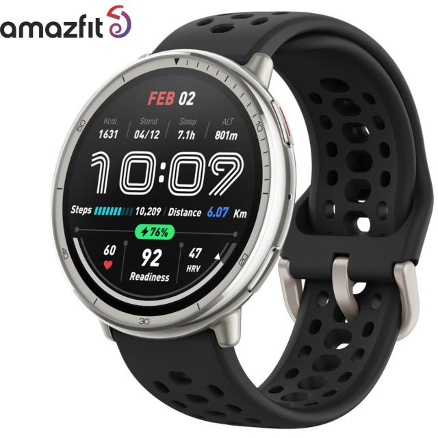 アマズフィット AMAZFIT スマートウォッチ Active 2 ブラックシリコン スタンダードバージョン 腕時計 メンズ レディース GPS 健康 ウェアラブル SP170073-C226