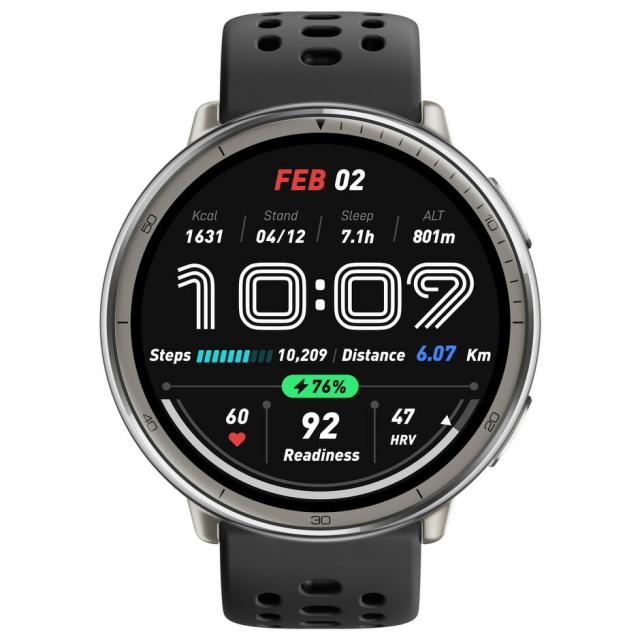 アマズフィット AMAZFIT スマートウォッチ Active 2 ブラックシリコン スタンダードバージョン 腕時計 メンズ レディース GPS 健康 ウェアラブル SP170073-C226_11