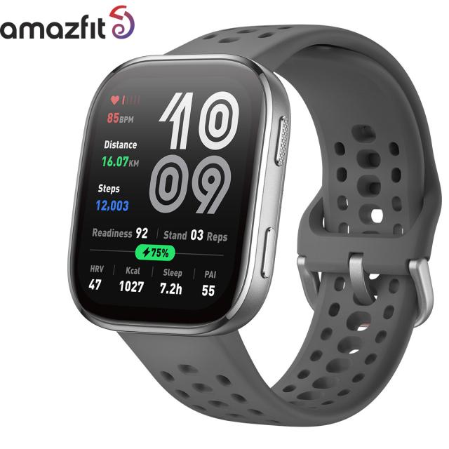 アマズフィット AMAZFIT スマートウォッチ Bip6ビップ6 チャコール 腕時計 メンズ レディース ウェアラブル 睡眠 フィットネス SP170074-C17